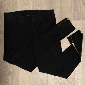 J.Crew Black Leggings | Zipper Ankle | Small
